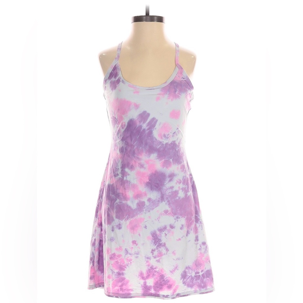 Outdoor Voices Tie-Dye Purple Pink White Tank Top - Picture 2 of 5